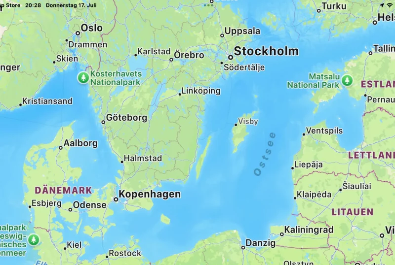 Ostsee, Dänische Südsee, Fehmarn, Bornholm